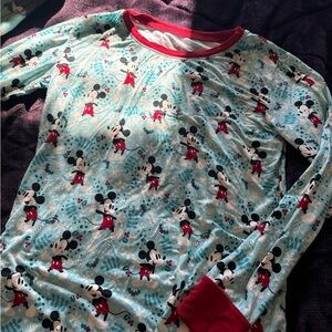 LITTLE SLEEPIES Disney Christmas Mickey 2 piece pajamas——kids size 16